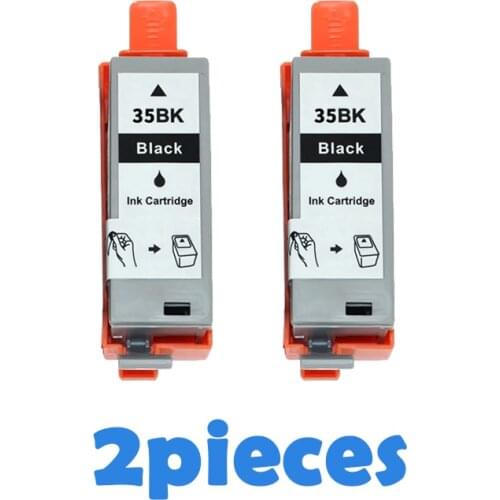 2pcs Black Compatible Ink Cartridges For Canon PGI35 PGI-35 PGI 35 For Canon Pixma IP100B IP100 IP100 mini 260 320 printers