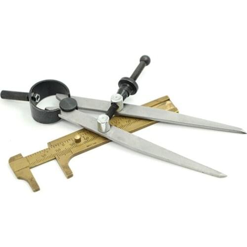 Divider Wheel Compass Leather Stitch Hole Distance Measure Compass Leather Divider Tool Carbon Steel Scriber