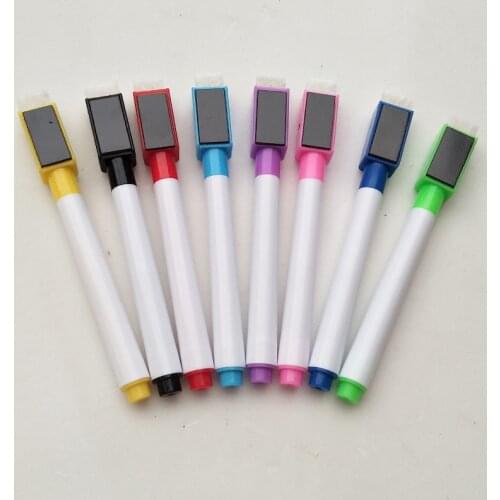 8 PCS Colored White Board Marker Kawaii Erasable Whiteboard Magnetic Pen Dry Erase Markers For Drawing Blackboard White Bord