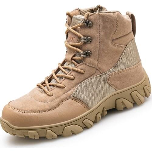 Men Hiking Shoes 2020 Tactical Shoes Outdoor Waterproof Trekking Shoes Classic Combat boots Hunting Boots Casual Mountai Sneaker