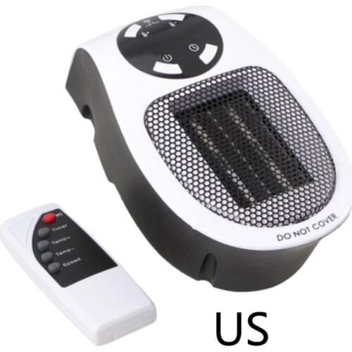 Wall-Outlet Mini Electric Air Heater Powerful Warm Blower Fast Heater Fan Stove Radiator Room Warmer