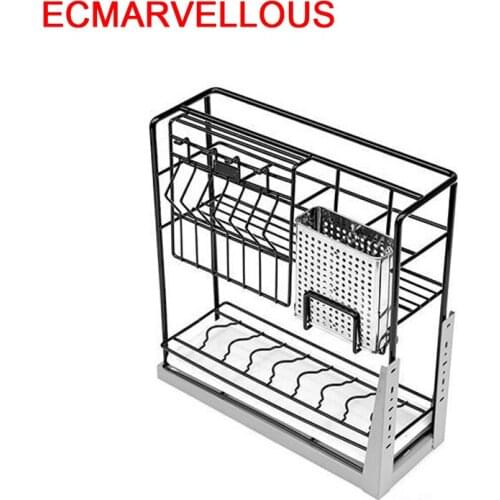 Cestas Para Organizar Pantries Cocina Organizador Stainless Steel Cuisine Cozinha Organizer Kitchen Cabinet Storage Basket