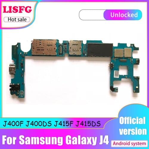 Original Unlocked for Samsung Galaxy J4 J400F J400DS J415F J415DS Mainboard Used for samsung J400F J400DS J415F Motherboard