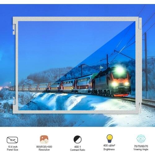 Original Tianma TM104SDH01 10.4 Inch LCD Screen For Industrial Field Resolution 800×600 SRGB LCM Module 20 Pins Hard Coating