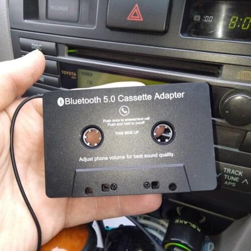 Microphone Bluetooth Player Converter Stereo Audio Aux Adapter Converter Car Tape AAC MP3 SBC AUX Audio Cassette
