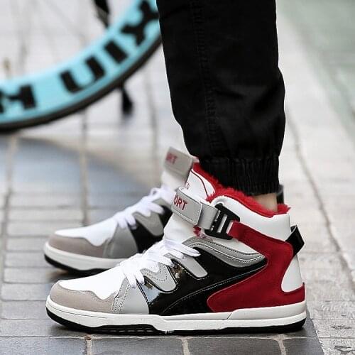 Causal casual para Sneaker mens cuero shoes hombre shoe High sapato Mens sale de top informales sport sneakers s spring black