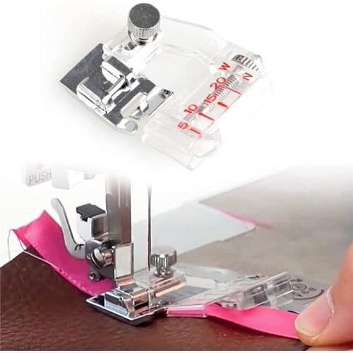 Sewing Machine Press Foot with Scale Universal Domestic Sew Tool Parts Presser Feet DIY Crafts Sewing Accessories