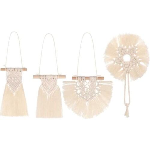 Nordic Hand-woven Boho Tassel Wall Hanging Ornaments Kids Room Decoration Wind Chimes Photo Props