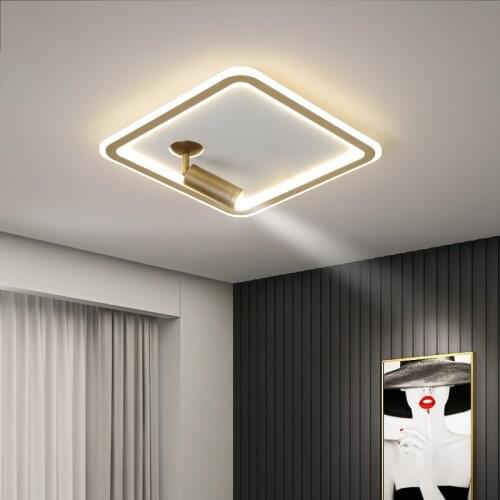 Modern square Led Chandelier With spotlights For Bedroom Living Room Ceiling Indoor Lighting Home lights Kitchen Fixture lustres