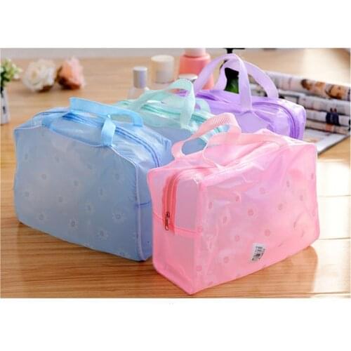 Womens Waterproof Makeup Bag Cosmetic Bags Travel Toiletry Wash Case Handbag Organizer Waterproof Female Storage Make up Cases