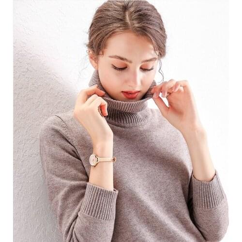 2019Autumn winter cashmere Knitted sweater female pullover Plus size turtleneck sweater women basic Bottoming sweater warm tops