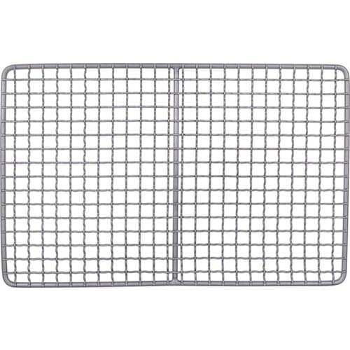 Titanium Charcoal Bbq Grill Barbecue Grill Durable Net Plate Camping Tableware