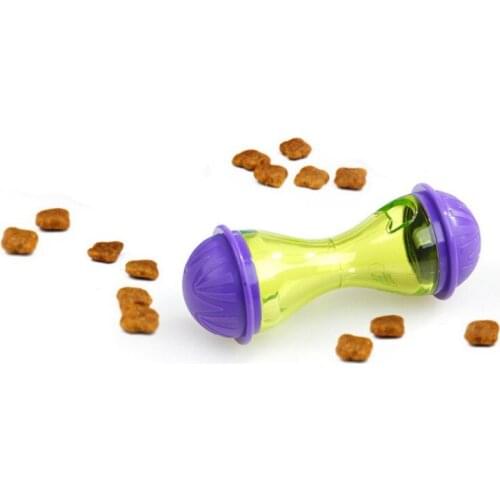 Dog Tumbler Leakage Food Ball Puppy Pet Training Exercise Fun Bowl Pet Dogs Cats Fun Bowl Toy Feeder Dog Feeding Pets