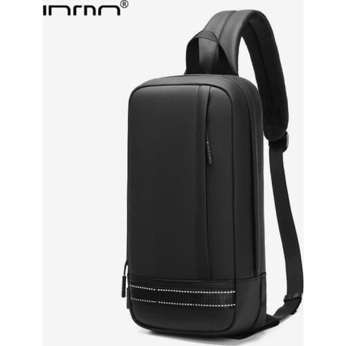 INRNN Waterproof Oxford Chest Bag Quality Mens Shoulder Bags Multi-pocket Male Crossbody Bag Men Light Weight Travel Chest Pack