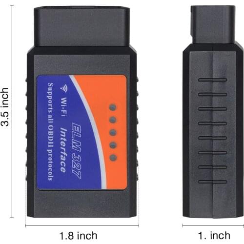 High quality Car detector WIFI ELM327 OBD2 for Android and iOS system English version pic25k ELM 327 OBD diagnostic free ship