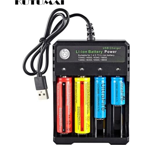 18650 Charger Independent Charging 3.7V Li-ion Battery Charger For 18350 16340 14500 10440 14500 16340 16650 14650 18350 18500