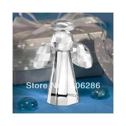 100pcs/lot Choice Baptism party favors Crystal gifts Angel Figurines Indian Wedding Return Gifts for Guests