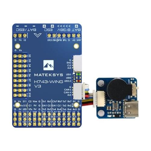 Matek H743-WING FC MPU6000&ICM20602 F722 wing Upgrade INAV Flight Controller for RC FPV Airplane Fixed Wing Drones