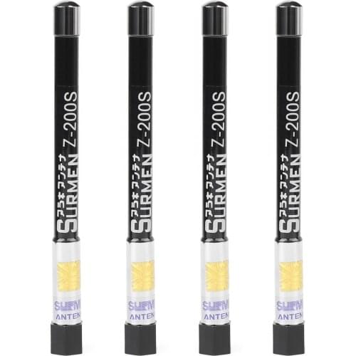 Artudatech 4Pcs Z-200S UV Dual-Band 144/430MHz Antenna Fiberglass For Car Radio