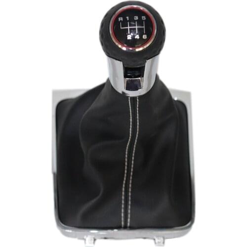 5/6 Speed Gear Shift Knob Lever Stick Gaiter Boot Cover Collar For VW Passat B6 B7 3C R36 CC TDI 2005-2011 Car Accessories