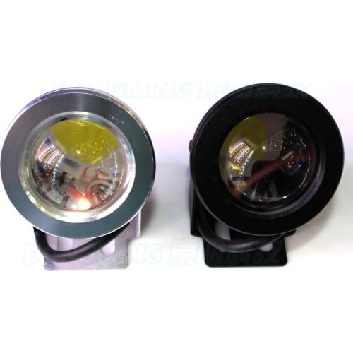Black cover AC85-265V LED Swimming Pool Light Underwater IP68 10W Cool/Warm white LED Lights Convex Lens fountain pond aquarium