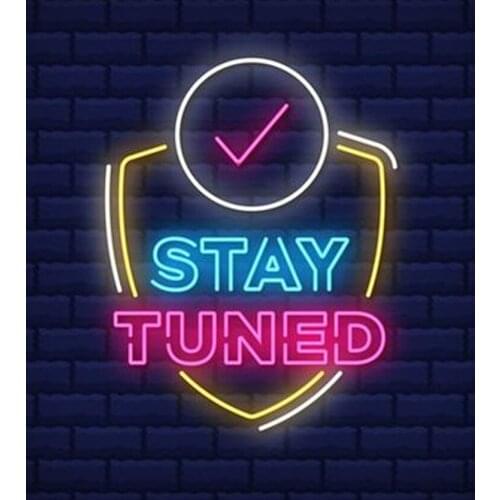 Decorative Light Stay Tuned Neon Light Custom Restaurant Accessory Beer Window light Enseigne Lumineuse Handmade Real Glass Tube