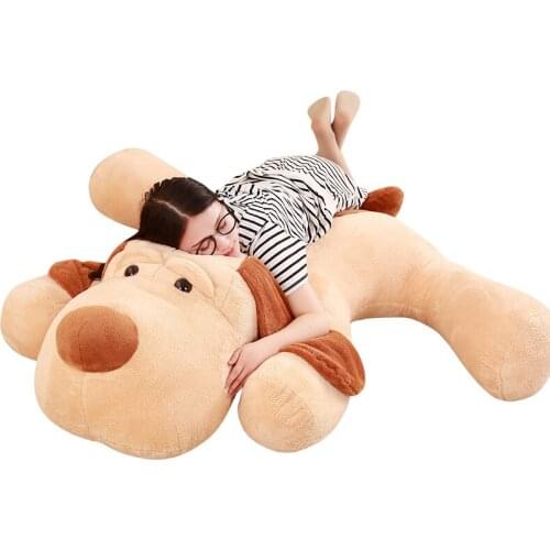 Dorimytrader Giant Soft Plush Toy Stuffed Classic Animal Dog Pillow Doll Birthday Gift For Kids 59inch 150cm