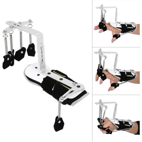1Pcs Adjustable Finger Splint Protection Orthotics Exerciser Stroke Hemiplegia Rehabilitation Cerebral Infarction Support Brace