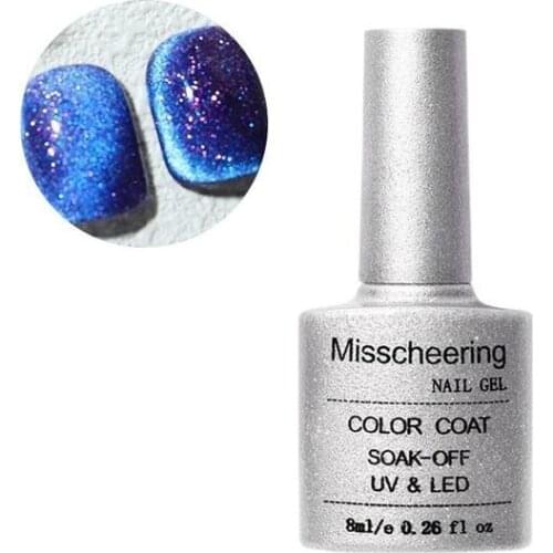 Flash Spar Cats Eye Glue Nail Art Polish Glue Nail Art Fantasy Quicksand Oil Glue Non-toxic Long lasting Nail Art Soak Off Gel