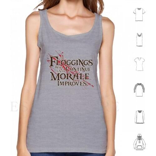 The Floggings Will Continue Tank Tops Vest Sleeveless Flogging Beatings Pirate Funny