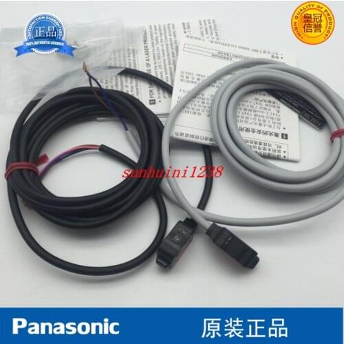 EX-L211 Ultra Compact Self Contained Thru-Beam Laser Sensor - 1m Sensing Distance - 2m Cable - NPN