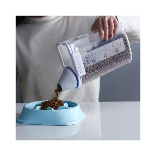 Hot dog food box box sealed bucket cat food dog food of moistureproof pet grain storage barrel barrels of bin storage tanks