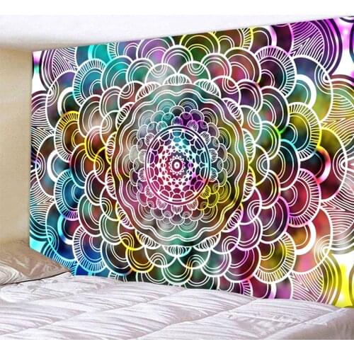 New Indian mandala home decoration background cloth tapestry hippie bohemian decoration yoga mat psychedelic scene wall hanging