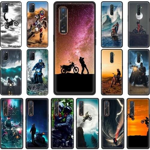 Moto Cross Motorcycle Sports Cell Phone Case for Oppo A9 2020 A52 A53 Find X2 X3 Lite Reno 3 F11 Ace A55 A93 A94 4 Pro 5G Cover