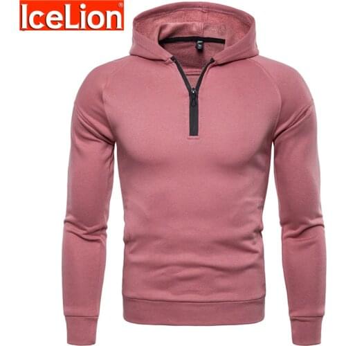 IceLion 2021 Solid Color Hoodies Men Spring Autumn Zipper Cardigan Coat Mens Cotton Bomber Sweatshirt Fashion Casual Windbreak
