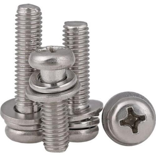 M2 Screw Set Cross Recessed Screws Kit Pan Head Vis Inoxydable Tornillos Parafusos Assemblies Stainless Steel Schroeven DIN6900