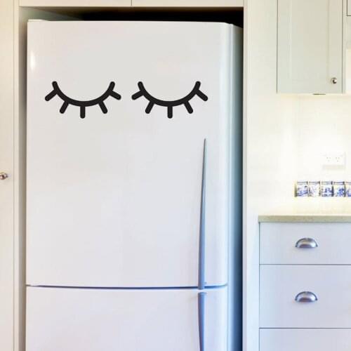Eyelash door sticker refrigerator home decoration refrigerator stickers home decoration living room kitchen wall stickers