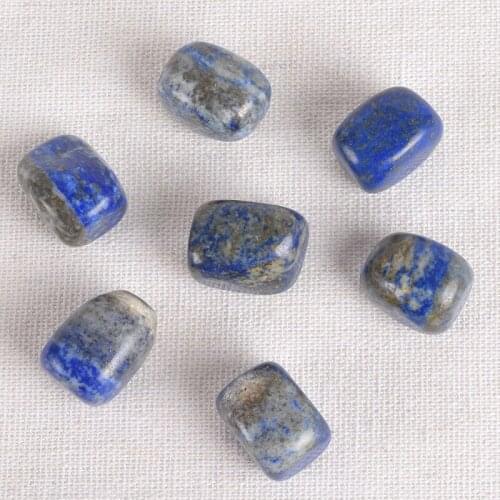 Natural Gemstone Lapis lazuli Tumbled Stone 12-15 MM Irregular Hand Polishing Bead Specimen Kids Garden Home Decor Chakra set