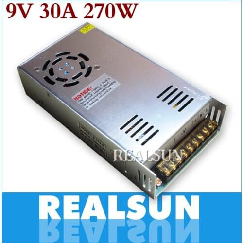 New 9V 30A 270W Switching Power Supply Driver Switching For LED Strip Light Display 110V/220V free shipping