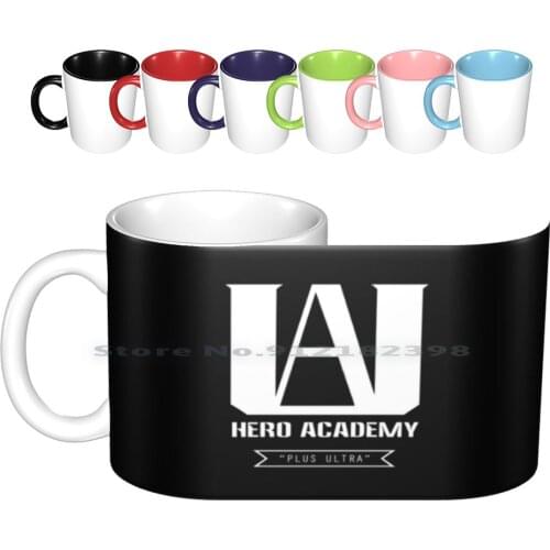 U.a. High Plus Ultra Logo-( , Boku No Hero Academia , Bnha ) Ceramic Mugs Coffee Cups Milk Tea Mug U A Ua High Plus Ultra Boku