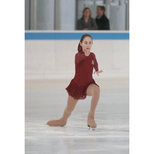 Custom Figure Ice Skating Dress With Spandex Fashion New Brand Figure Skating Competition Dresses DR3404