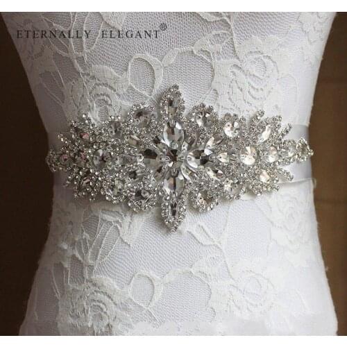 2018 Rhinestone Wedding Belt Accessories Bride Bridesmaid Bridal Sashes Belts For Wedding Dress