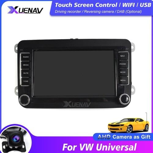Radio Multimedia Stereo Player For VW Universal SEAT LEON Golf Passat b5 b6 CC Sharan Polo Skoda Magotan car GPS navigation