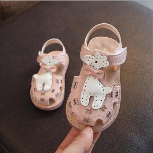 Summer Children Sandals Children Shoes Genuine Leather Kids Sandals Casual Girls Baby Sandal Giraffe Cartoon Child Sandal Shoes