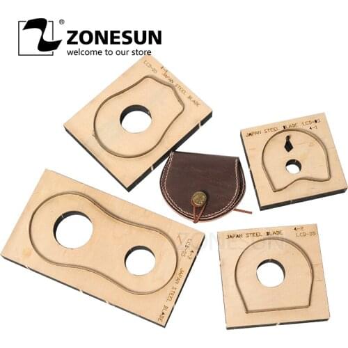 ZONESUN T033 Customized leather cutting die handicraft tool coin purse punch coin pouch cutter mold DIY paper laser knife die