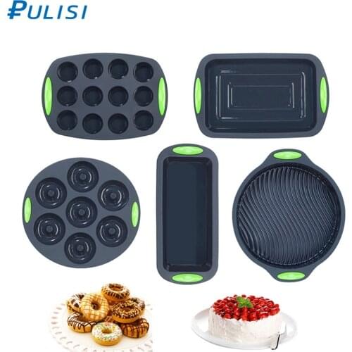 1PC Silicone Cake Molds Silicone Donut Baking Pans Muffin Pan Kitchen Bakeware DIY Desserts Baking Mold Cake Baking Pan Tools