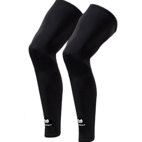 1 Pair Breathable Leg Compression Sleeve Basketball Football Cycling Long Knee Pads Outdoor Sports Safety Knee Support Protector