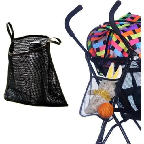 1pc/lot Baby Stroller Pram Hanging Bags Baby Stroller Mesh Bag Umbrella Car Strollers Storage Bag