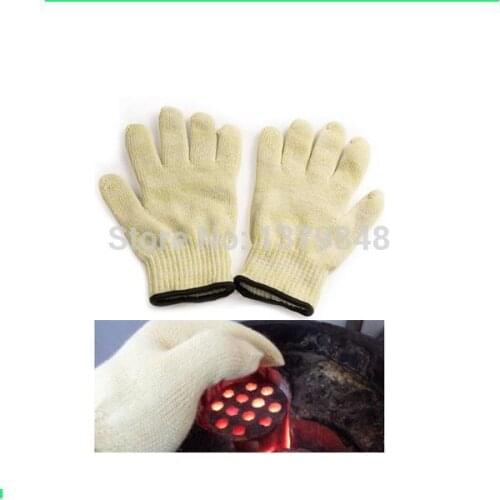 2Pcs/Lot BBQ GLOVE Kitchen Outdoor Barbecue Hot Surface Protector Glove