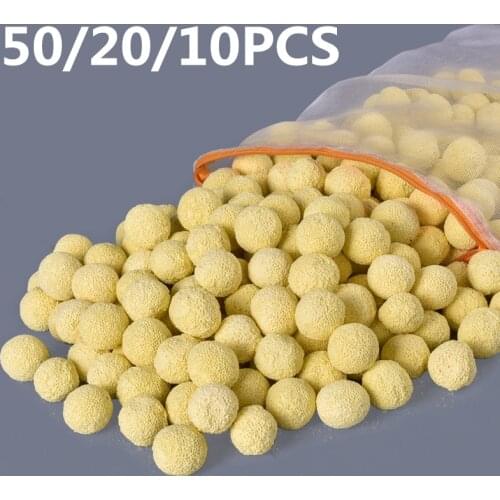 50/20/10 Pcs Fish Tank Bio Filter Ball Media Aquarium Nitrifying Bacteria Bio for Water Purifying Aquarium Accessories